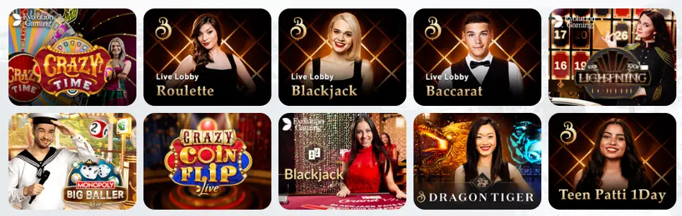 Juegos de casino en vivo PLANET 7 CASINO
